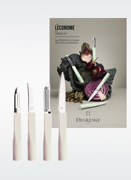 Set L´econome Pelador y cuchillo (4 piezas) Rosa